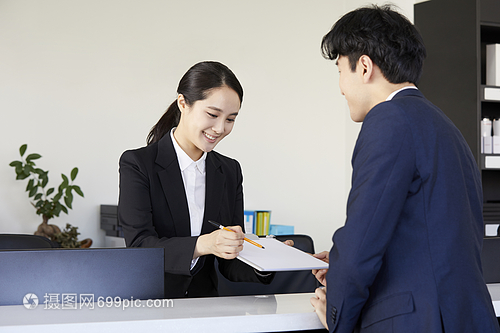 文件筆花盆銷售人員客戶咨詢韓語(yǔ)